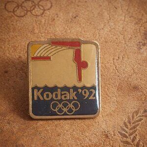 Kodak 1992 Barcelona Summer Olympics Diving Vintage Lapel Pin - Olympic Souvenir